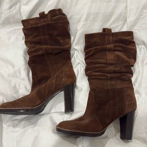 Via Spiga suede mid calf boot